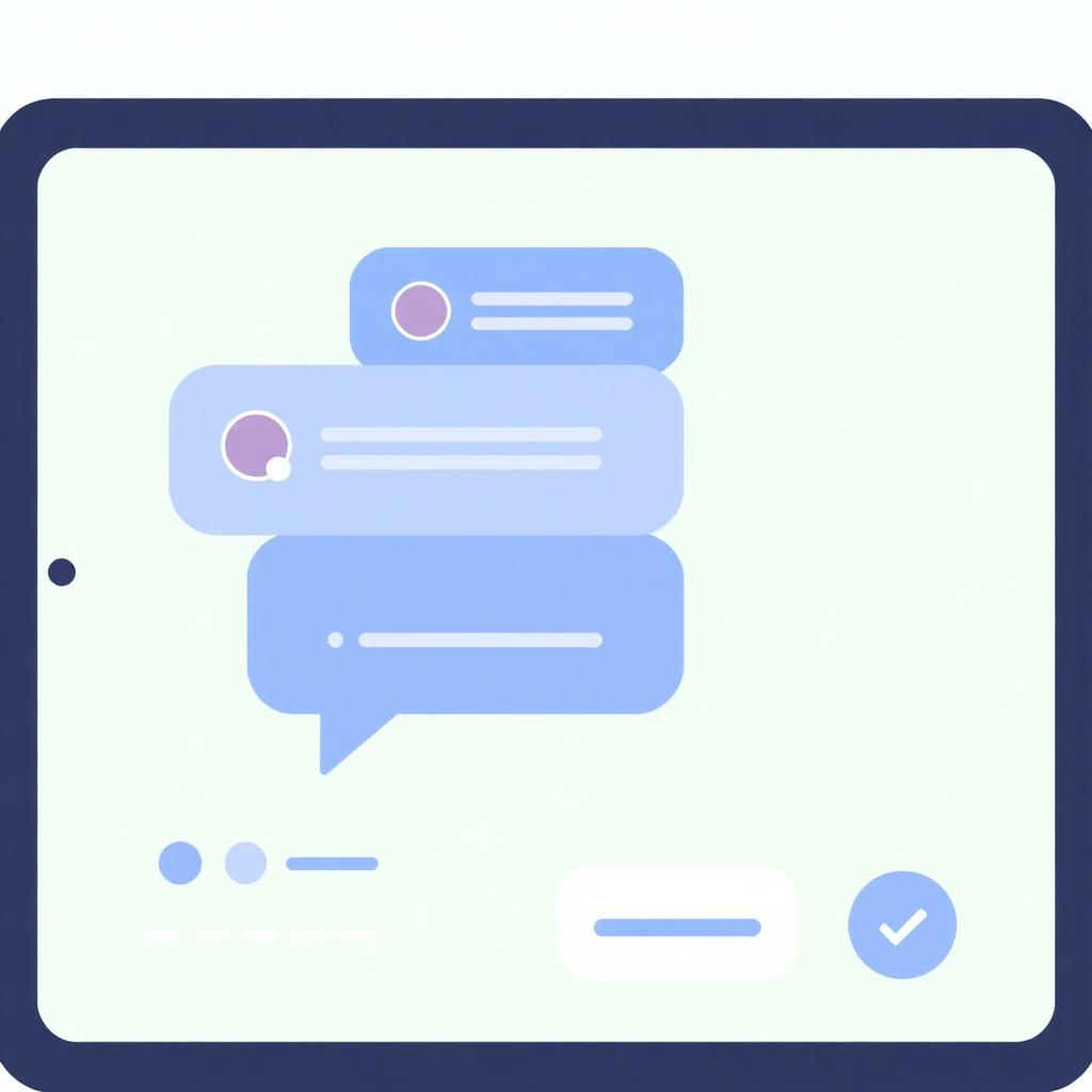 Friendly child-safe AI chatbot interface on a tablet with parental controls toggled on