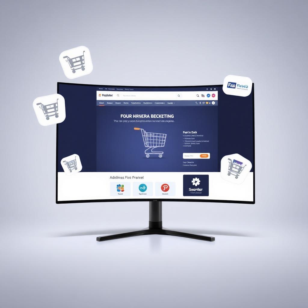 Modern Irish e-commerce website displayed on laptop and phone showing product grid and secure checkout