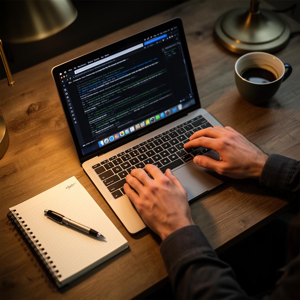 Two hands editing an AI-generated draft with red pens — humanizing AI content the right way