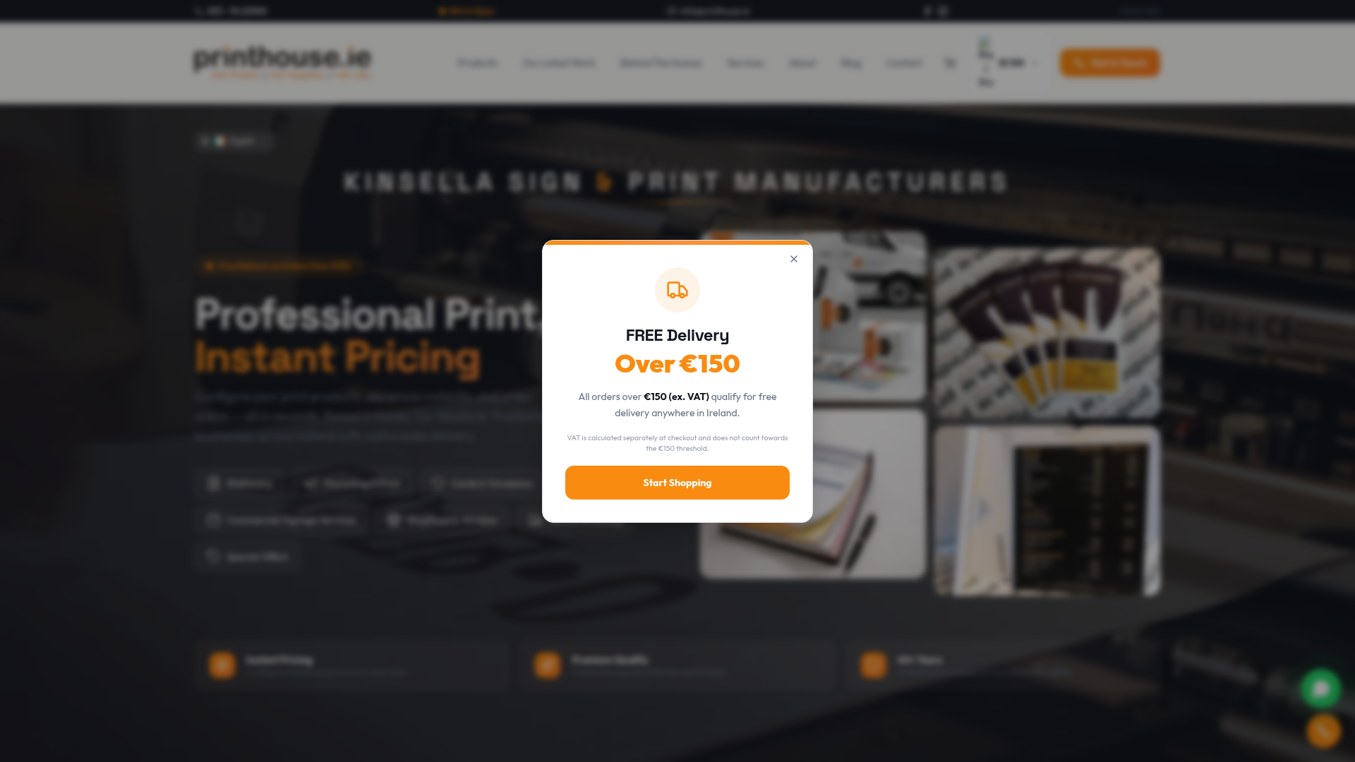 Printhouse.ie — custom web-to-print platform built by Digital Bridge