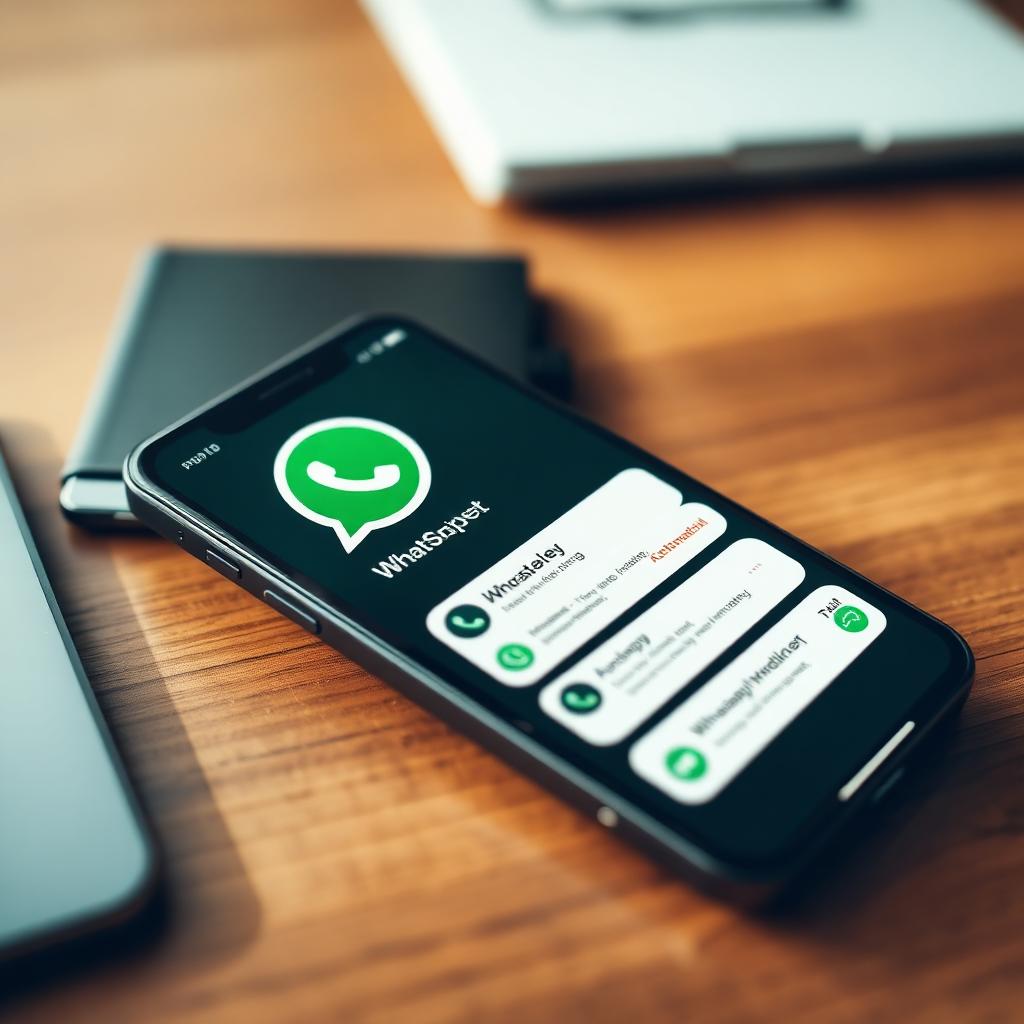 WhatsApp Business and AI voice receptionist on smartphone at Irish small business reception — Digital Bridge 2026