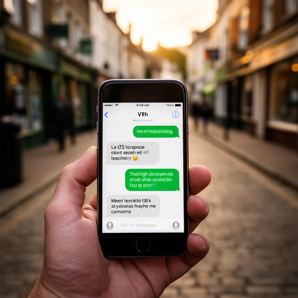 WhatsApp Business and AI voice receptionist on smartphone at Irish small business reception — Digital Bridge 2026