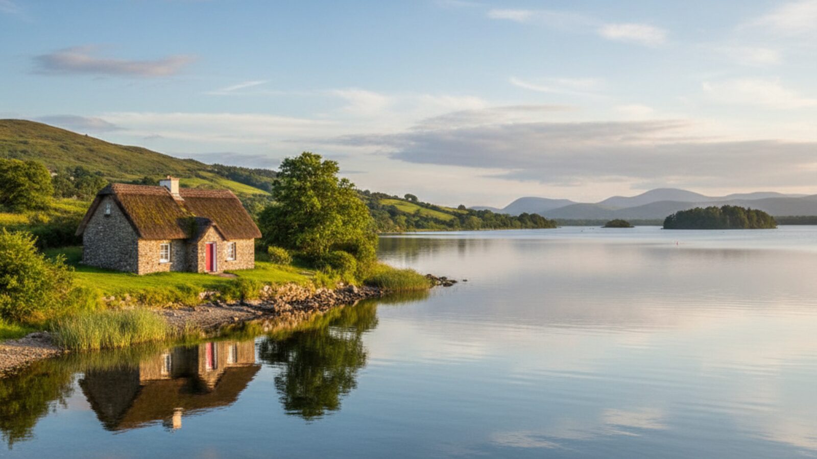 Lough Ree shoreline in County Longford — web design Longford · Digital Bridge digital marketing agency