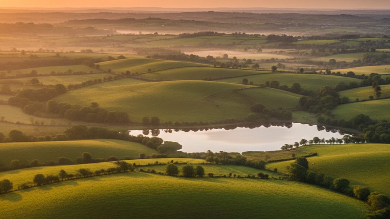 Drumlin hills and lake, County Monaghan — Digital Bridge digital marketing agency serving local SMEs